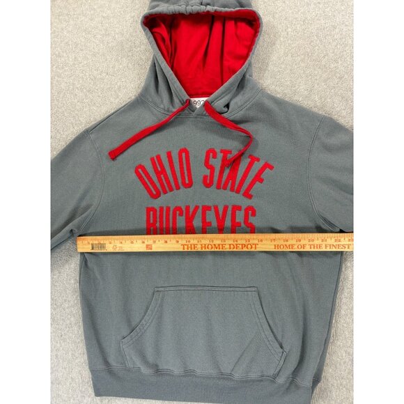 Ohio‎ State Buckeyes Stitched Campus Hoodie Sweatshirt (Men's Large) Gray - Picture 7 of 12